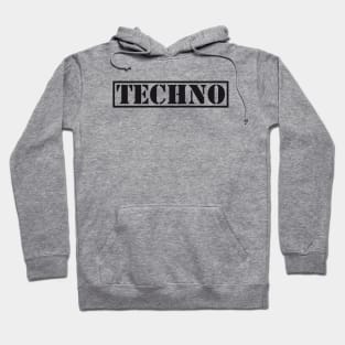 Techno #1 (BLK) Hoodie